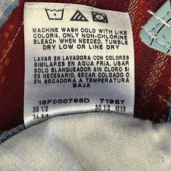 Reworked OOAK Jorts Denim Patchwork‎ Shorts Y2k Streetwear Maximalist Mens 34X13 - Picture 13 of 13